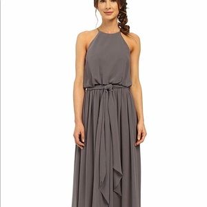 Donna Morgan Charcoal Alana Bridesmaid Dress BHLDN
